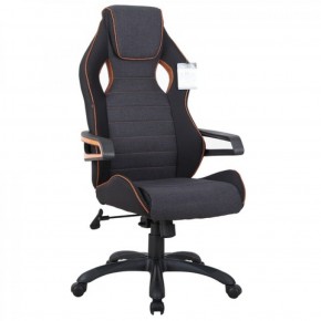 Кресло компьютерное BRABIX Techno Pro GM-003 (ткань черное/серое, вставки оранжевые) в Мегионе - megion.mebel-74.com | фото