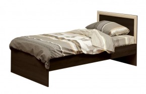 Кровать одинарная 21.55 (шир. 900) с настилом (венге/профиль дуб линдберг) в Мегионе - megion.mebel-74.com | фото